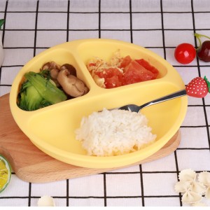 Силиконовые чашки для всасывания детей, самоотдачающие чашки для кормления малышей, силиконовая кормление, деленная силиконовая блюда для отлученных от груди, без BPA, микроволновая печь, посудомоечная машина и духов